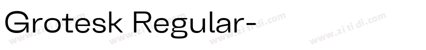Grotesk Regular字体转换